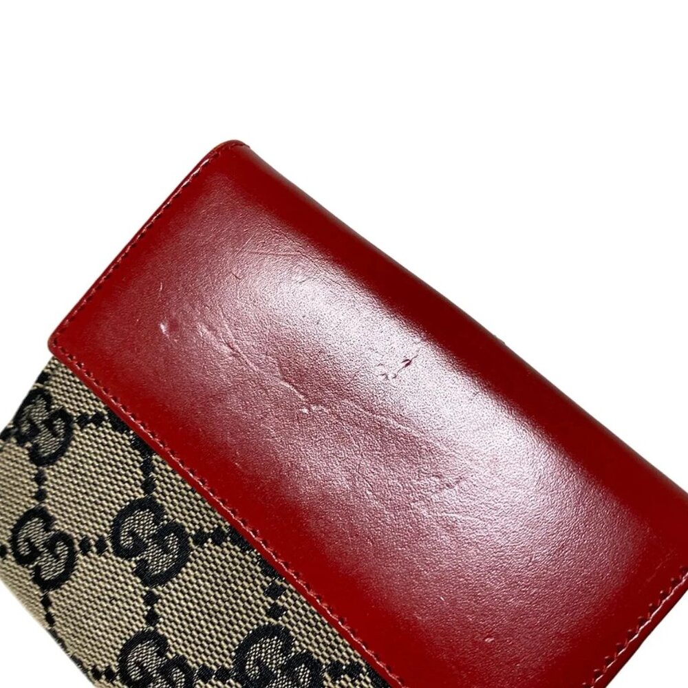 Authentic GUCCI Jackie GG Pattern Jacquard Leather Wallet br176-112025 - Picture 3 of 8